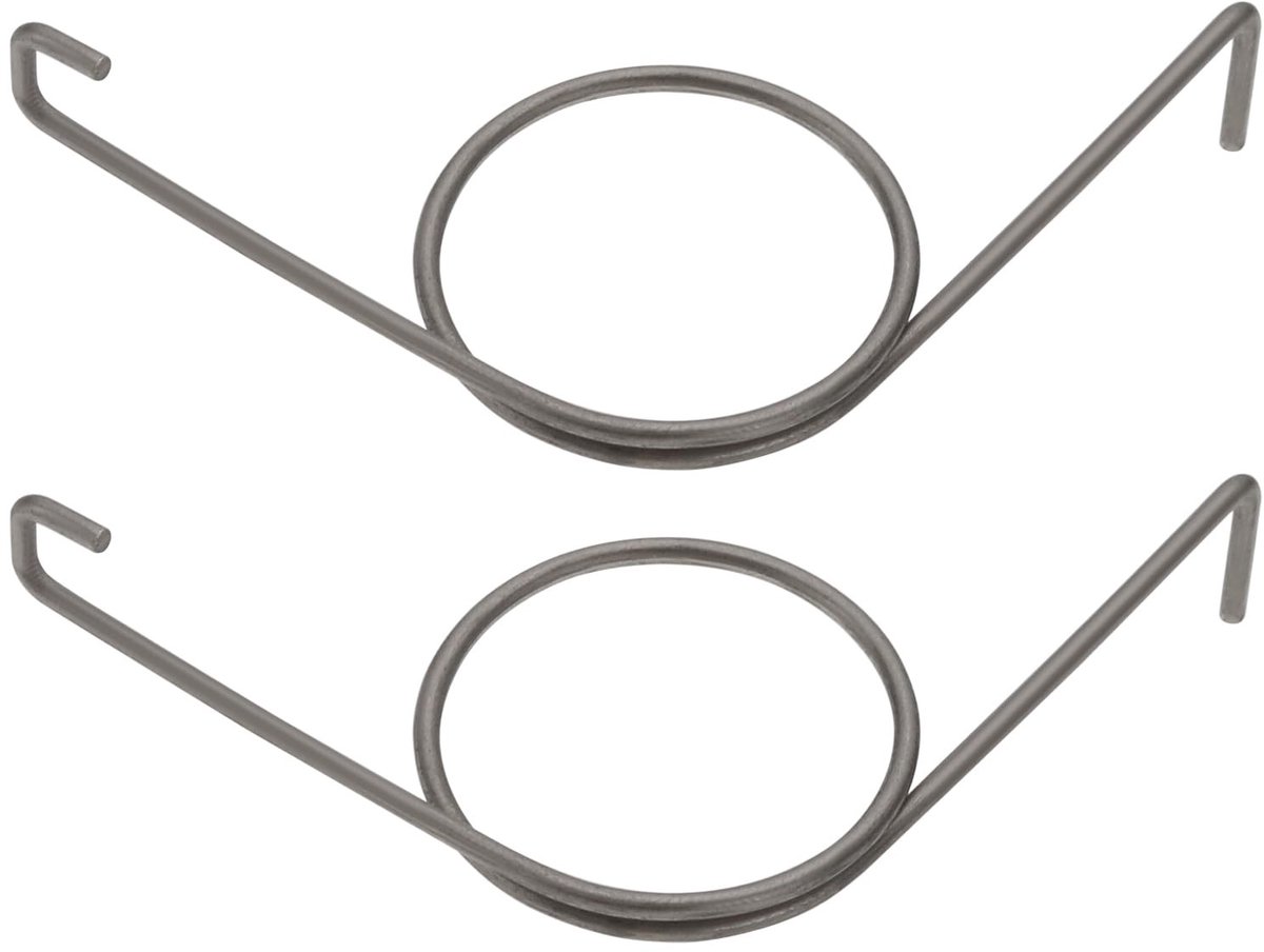 Dailygoods- Reparatieveer 2 Stuks - Compatibel met GU PSK 966 - Roestvrij Staal - Links - Afmetingen 35mmx34mm - Schuifdeur Systeem - Schuifdeurveer