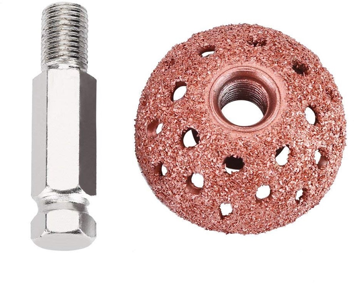 Dailygoods- Bandenbuffer Hoogwaardige Polijstkop - Wolfraamlegering - 70 Raster Schuurkracht - Slijpkop 38-40mm - Voor Bandenreparatie - Eenvoudig te Gebruiken - Bandenreparatiewiel