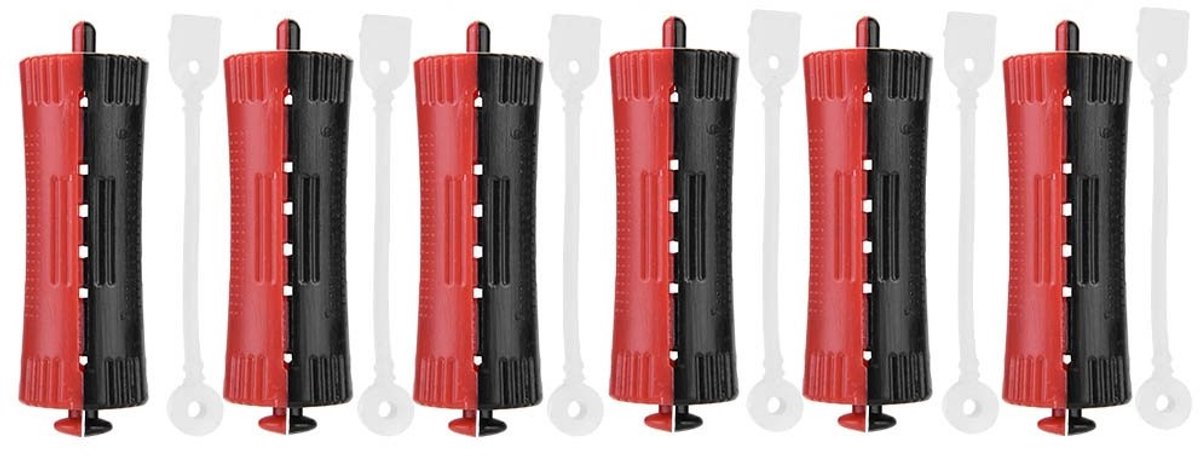 Dailygoods- Krulspelden 6 Stuks - Warmte/Koude Permanente Golf - Antiskid/Haarroller - Styling Gereedschap - Elastisch Band - Perfecte Styling - Haarrollers