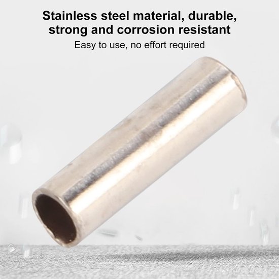 Dailygoods- Kabelconnector Waterdicht - 100 Stuks - Roestvrij Staal - Corrosiebestendig - Verstelbaar - Ideaal voor Vissen - Vislijnconnector van Dailygoods — afbeelding 3