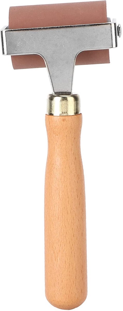 Dailygoods- Brayer Zachte Rubberen Rol - Antislip Handgreep - Duurzaam - Geschikt voor Scrapbooking - 15 cm Lengte - Comfortabele Grip - Drukroller