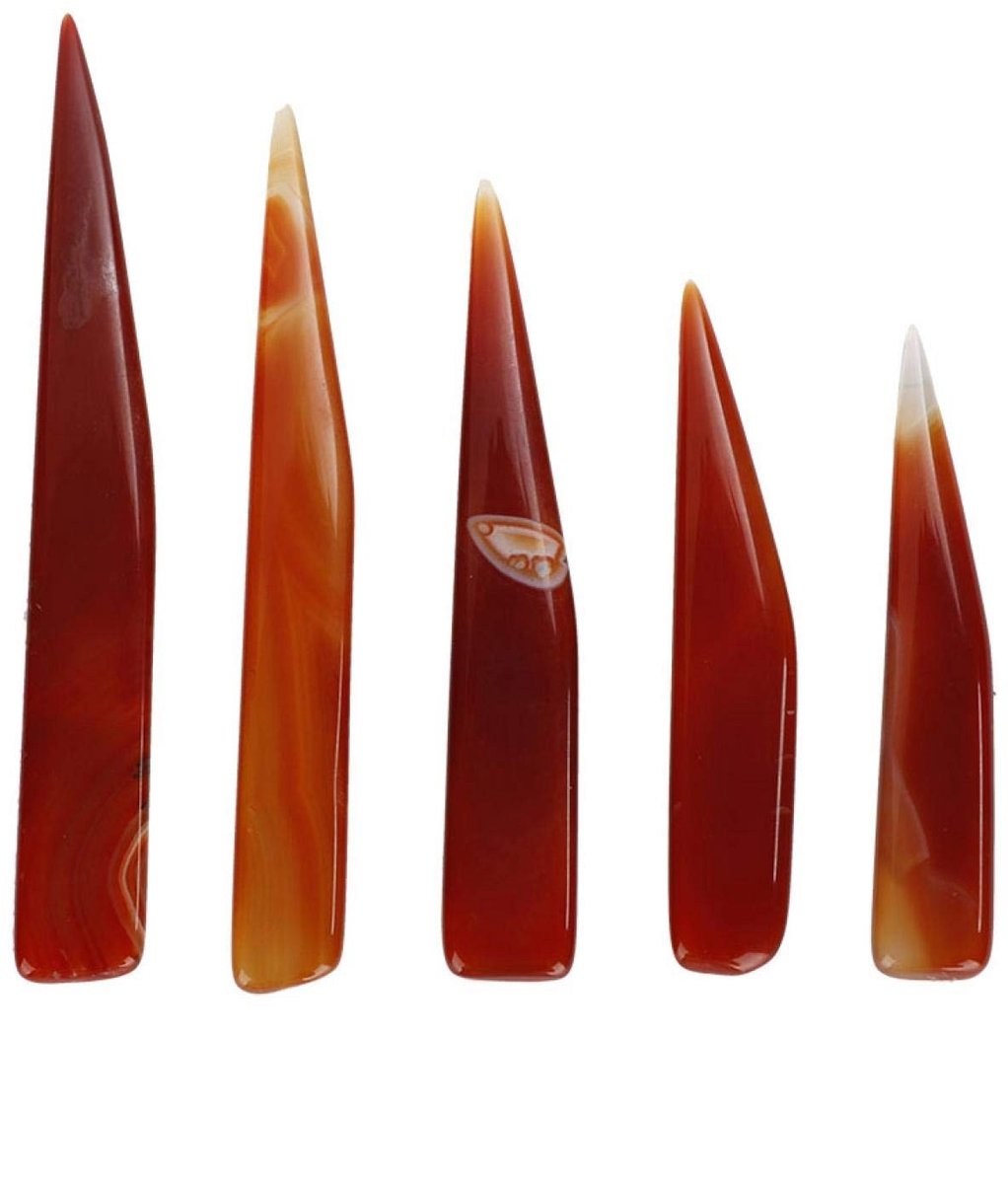 Dailygoods- Agaatmes Vijf Sets - Polijstmiddel voor Goud/Zilver - Natuurproduct - Sieraden Polijsten - Verwijdert Vuil - Glans als Nieuw - Sieradenpolijstmiddel