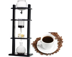 Koude Koffie Maker - Koffie Toren - Koffie Zetten - Japanse Slow Drip - 1000 ml - Houtkleurig