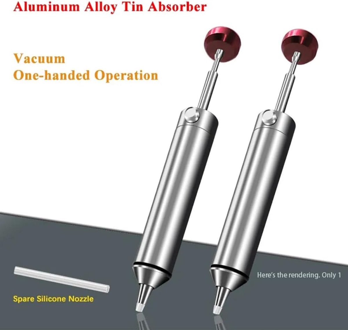 Desoldeerpomp - Soldeerzuiger - Elektronica Reparatie - Sterke Zuigkracht - 73 Gram - Aluminium