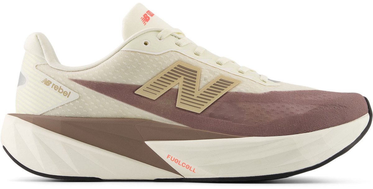 New Balance Fuelcell Rebel v5 Hardloopschoenen Heren – Wide Creme