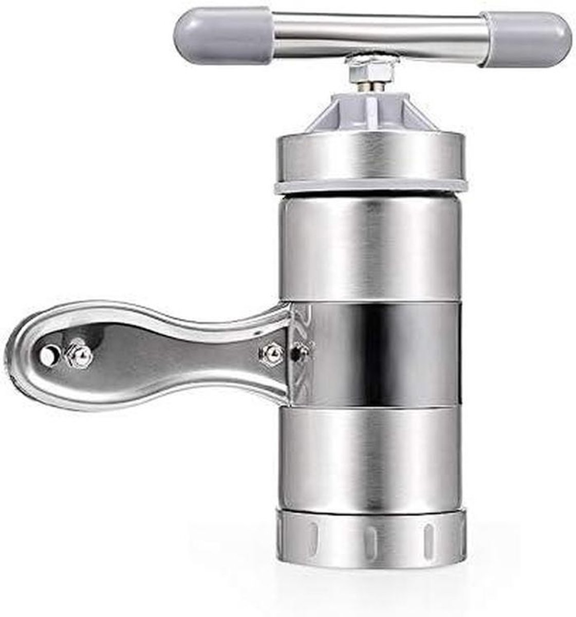 Handmatige Pastamachine Noodle Maker Zelf Pasta Maken Roestvrij Staal 5 Templates Zilverkleurig