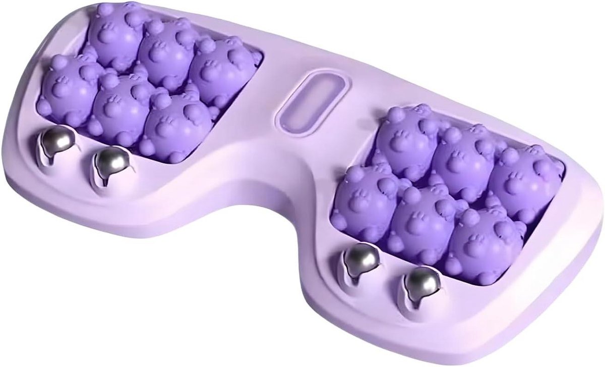 Voetroller Massageapparaat - Reflexologie Tool - Spier Ontspanning - Dubbele Draagbare Rollers - 30 x 16 x 5 cm