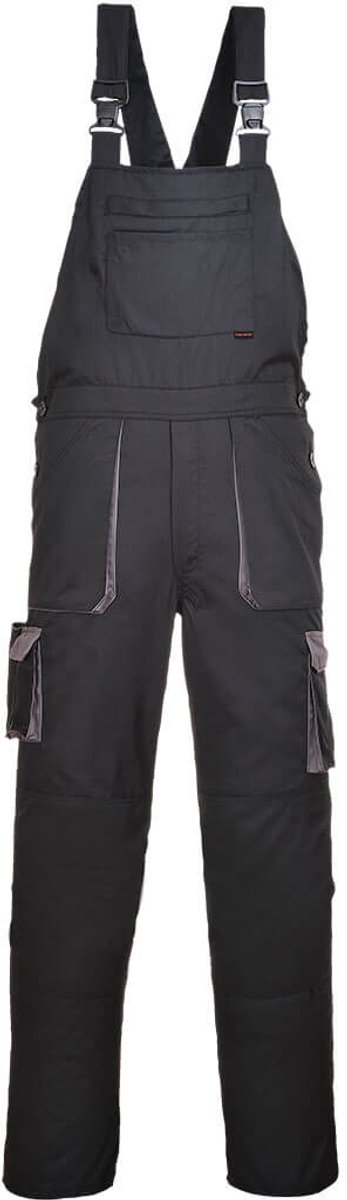 Portwest Portwest Texo Contrast Amerikaanse Overall TX12 - Zwart - 4XL