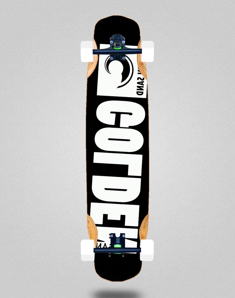 Skateboard Compleet Longboard Mix Buiten Rijden Bamboe Constructie 38×8.45 Inch Zand
