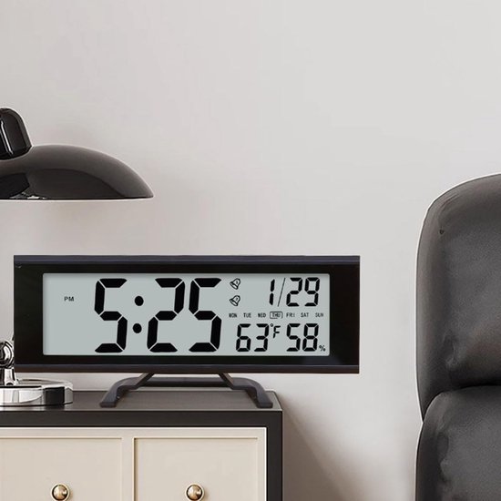 Digitale Wekker - Smart Display - Omgeving Monitoren - Aanraakscherm Bediening - 190 x 27 x 85 mm - Wit — afbeelding 5