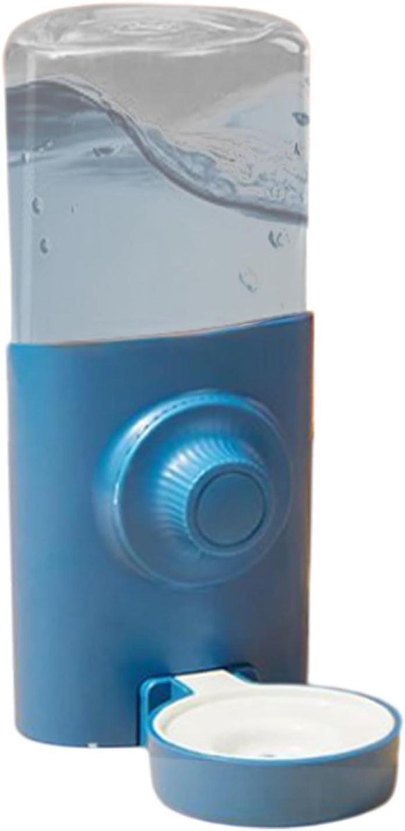 Automatische Waterdispenser – Drinkfles Kooi – Knaagdier Hydratatie – Voedselveilig PP Materiaal – 600 ml – blauw
