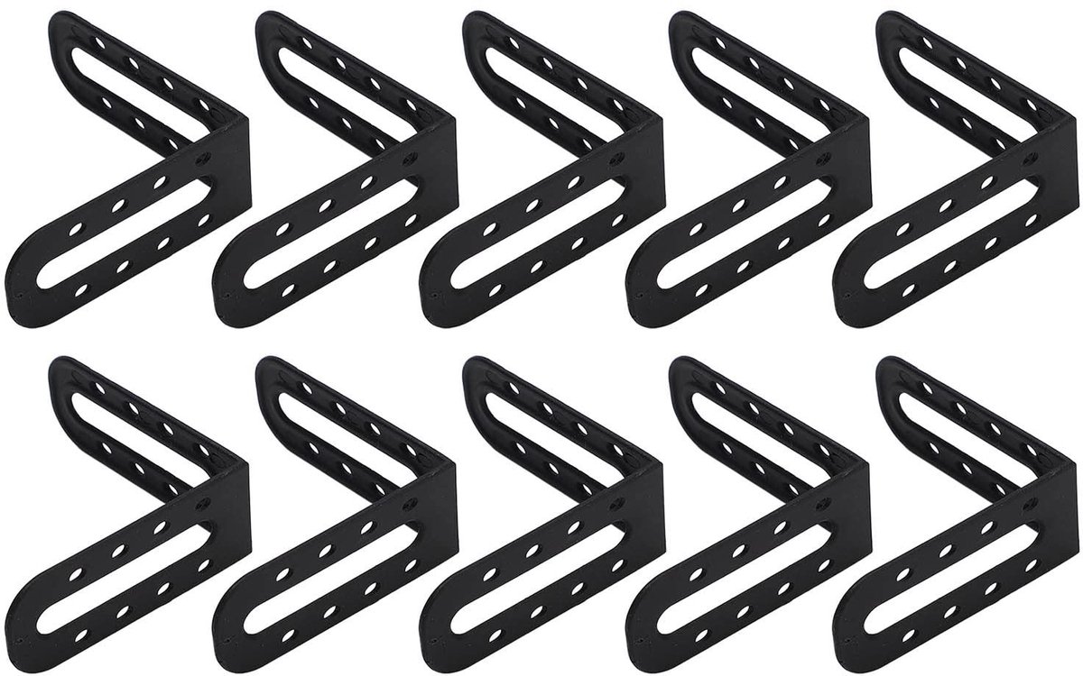 Dailygoods- Tegelhoekleveler 25 Stuks - Professionele Tegelnivelleerder - ABS Materiaal - Zwart - Dikte 1,96 mm - Perfect voor Vloer/Wand Tegels - Tegelsysteem
