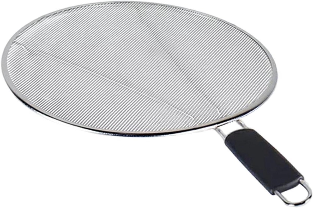 Spatdeksel Keuken Olie Spatscherm Schoon Koken Roestvrij Staal 44 x 29 cm Zilverkleurig