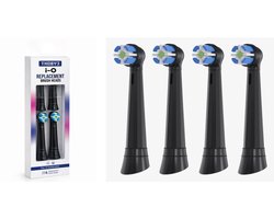 Oral-B Thoby3® Opzetborstels geschikt en passend op Oral-B iO - Zwart · 4 stuks - Vervangende tandenborstelkoppen voor iO 2, 3, 4, 5, 6, 7, 8, 9, 10 - Rond - Zacht