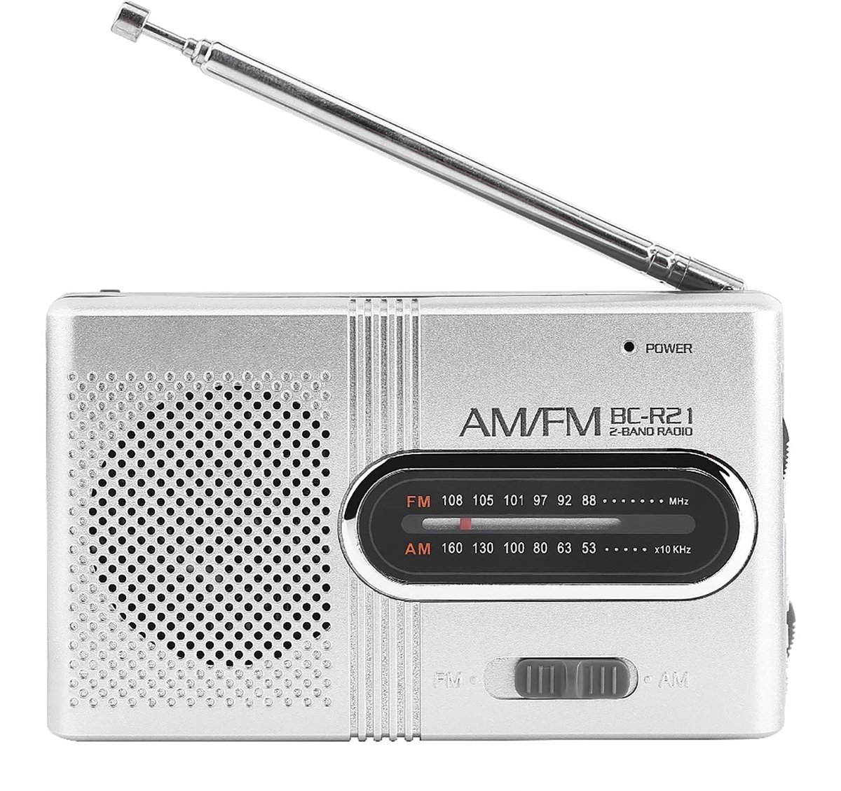 Dailygoods- Radio Draagbaar - AM/FM Ontvanger - Ingebouwde Luidspreker - Compact - Lichtgewicht - Ideaal voor Outdoor-activiteiten - Draagbare Radio