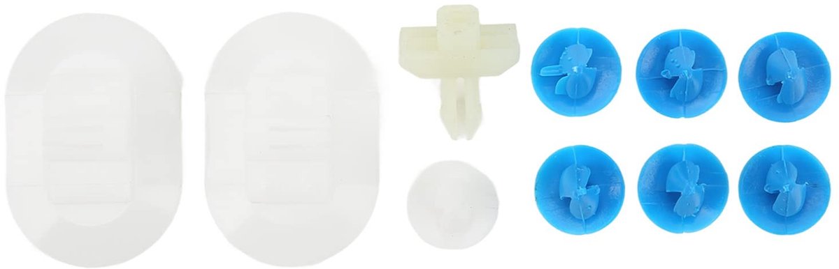 Dailygoods- Zijskirtbevestigingsclipset 10 Stuks - Bevestigingsclips Auto - Vervanging voor Citroën DS3 2009-2015 - ABS Materiaal - Sterke Klemkracht - Perfecte Pasvorm