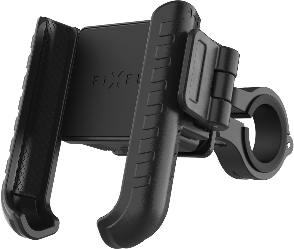 FIXED Bikee Anti-Shock Fietshouder Smartphone – Zwart – Telefoonhouder voor Fiets & Motor met Trillingsdemping