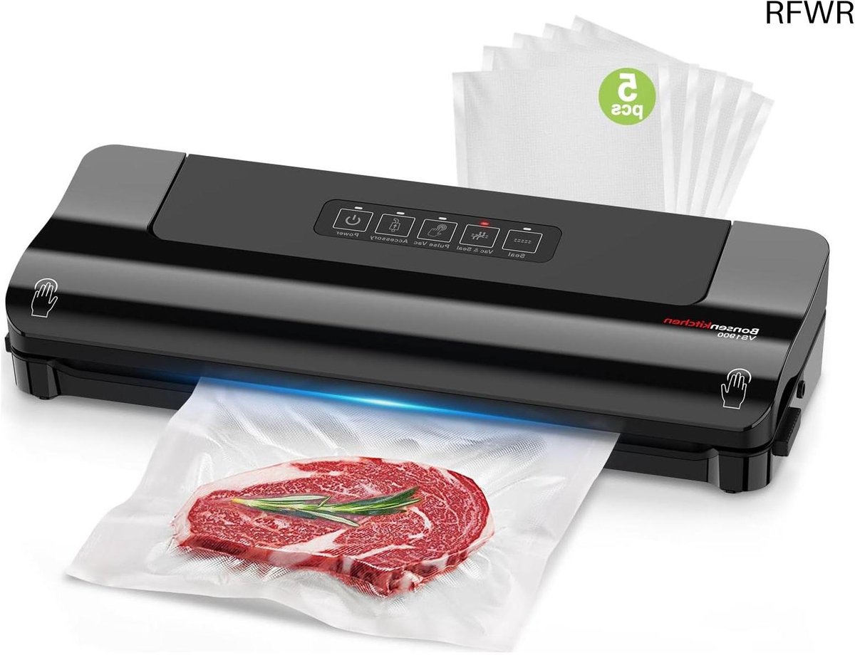 Vacuüm Sealer - Voedselbewaarder - Voedsel Vers Houden - Multifunctionele Modi - 388 x 145 x 77 cm - Zwart