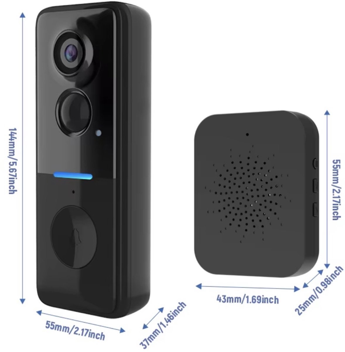 Host Slimme Video Deurbel met 720P HD Camera - afbeelding 3
