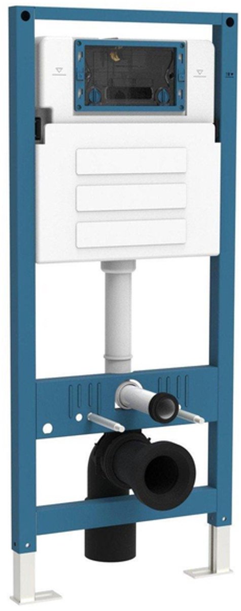 QeramiQ Flush inbouwreservoir met frame - frontbediening - dual flush
