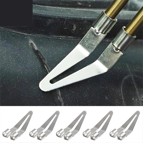 Kunststof lasapparaat - Reparatieset - Kunststof repareren - Snelle opwarming - 5 stuks - Zilver — afbeelding 3