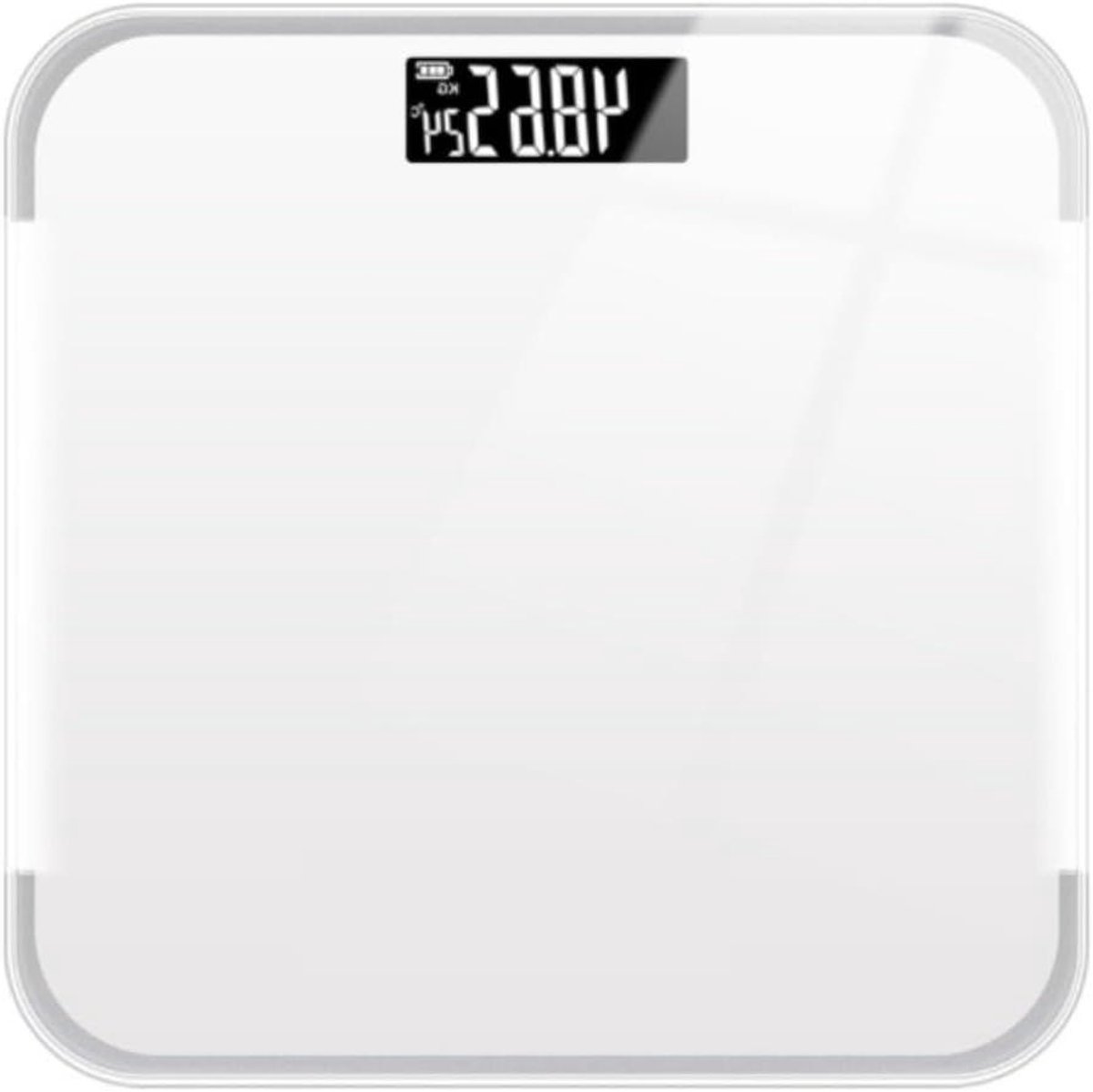 Digitale Personenweegschaal - Lichaamsanalyse Schaal - Gezondheid Monitoren - Automatische Kalibratie - 180 kg Bereik - Wit