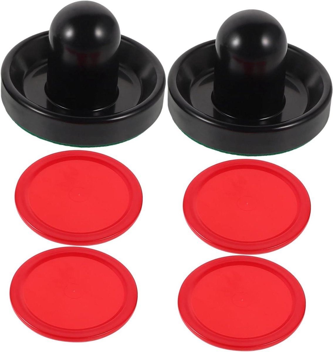 Airhockey Peddels - Accessoires Set - Spel Verbeteren - Duurzaam Materiaal - 9 x 9 x 6.5 cm - Donkerblauw
