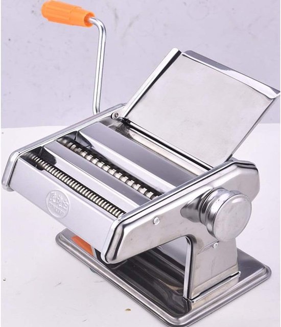 Pastamaker - Noodle Maker - Verse Pasta Maken - Roestvrij Staal - 20.5x12.5x18CM - Zilver van Pastamaker — afbeelding 3