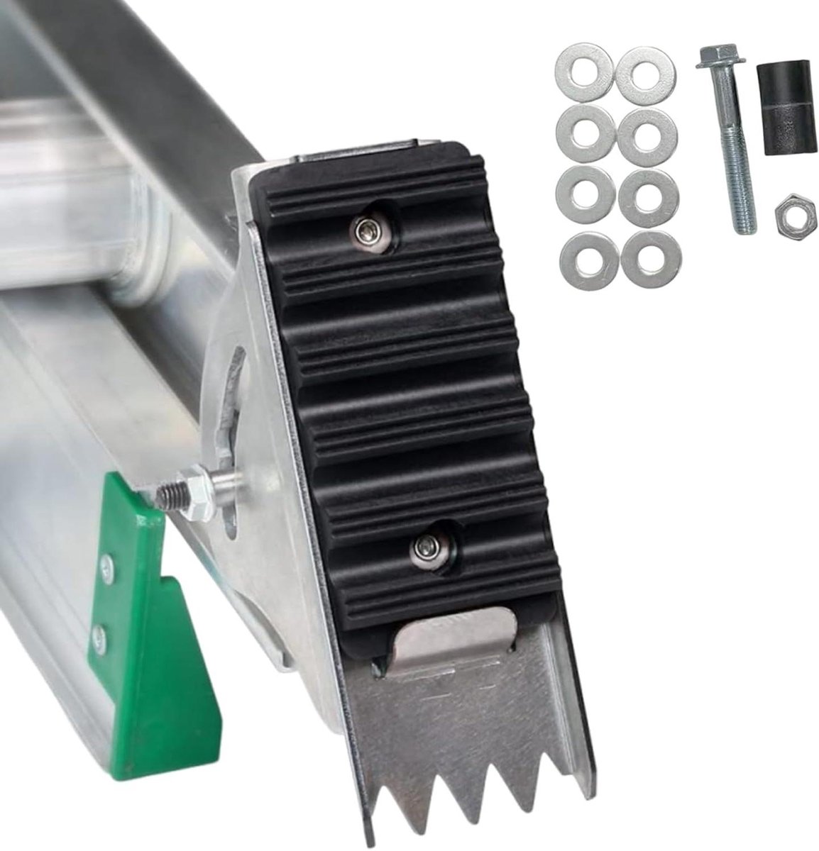Vervangende Laddervoetjes - Laddersteunen Antislip - Veilig Werken - Robuust Aluminium - 99B centimeter - Grijs