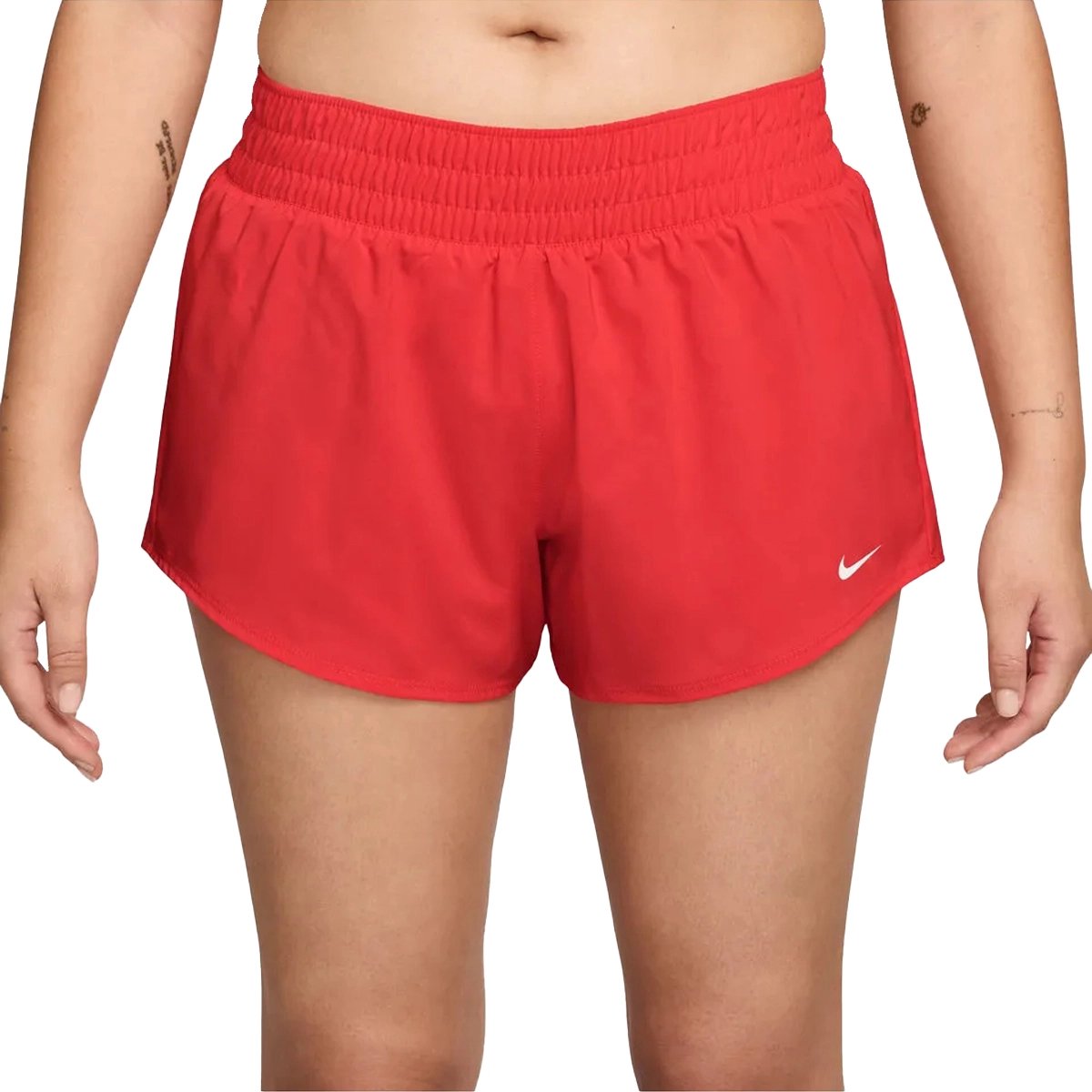 Nike one dri-fit 3in short in de kleur . Rood