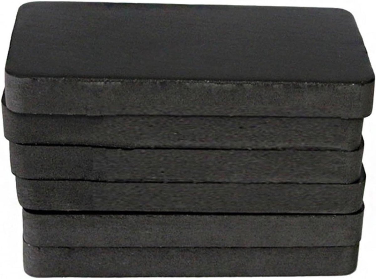Loopbandkussen - Oefenmat Trainingsmat - Fitnessapparaten Beschermen - Geluidsisolerend Schokabsorberend - 20 x 10 x 2 cm - Zwart