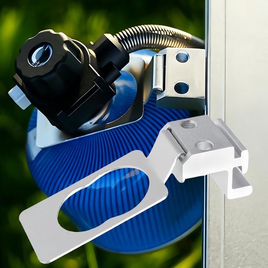 Propaangasfles Houder - Gasflesrek Camping - Outdoor Koken - Veilig Stabiele Plaatsing - 10.7 cm - Aluminium — afbeelding 2