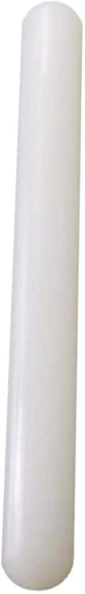 Deegroller - Pastry Roller - Bakken en Decoreren - Antiaanbaklaag - 30x3.5cm - Wit