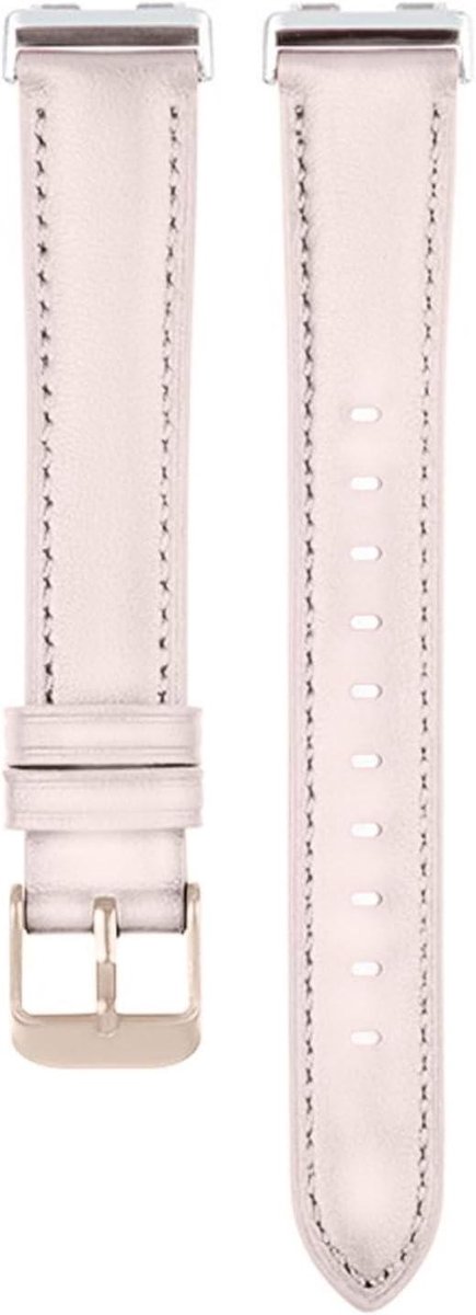 Armband Leer - Reserveband Polsband - Fitness Tracker - Eenvoudige Bevestiging - Verstelbaar - Bruin