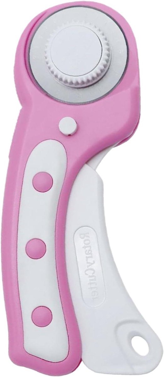 Roterende Stofsnijder - Naaigereedschap - Stoffen Snijden - Ergonomische Handgreep - 4.5 cm Wiel - Zwart