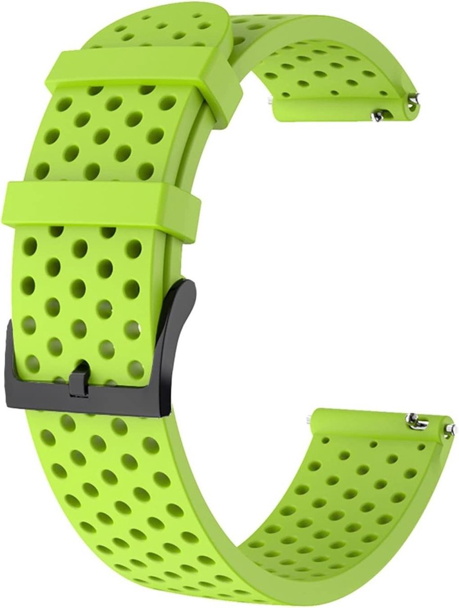 Horlogeband Siliconen - Smartwatch Riem - Dagelijks Gebruik - Verstelbare Pasvorm - 20mm - Agaat