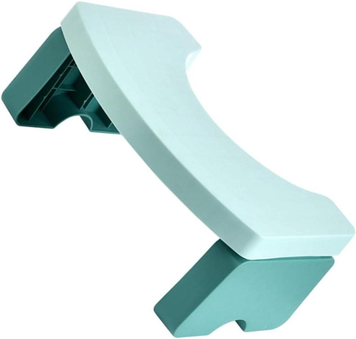 Toilet Kruk - Voetenbankje Badkamer - Ontspannen Toiletbezoek - Versterkt Ribontwerp - 39.5 x 21.5 cm - Wit