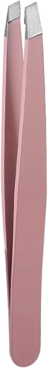 Pincet - Ontharingspincet Haar Pincet - Precisie Ontharen - Schuine Punt - 1 Gram - Roze