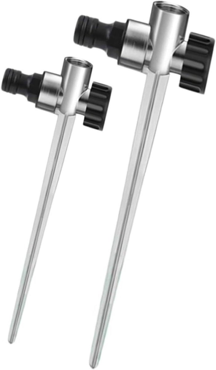 Metalen Gazonsproeier - Tuinsproeier Water Sprinkler - Gazon Bewateren - Verstelbare Cirkel - 75-10 m irrigatiediameter - Zilver
