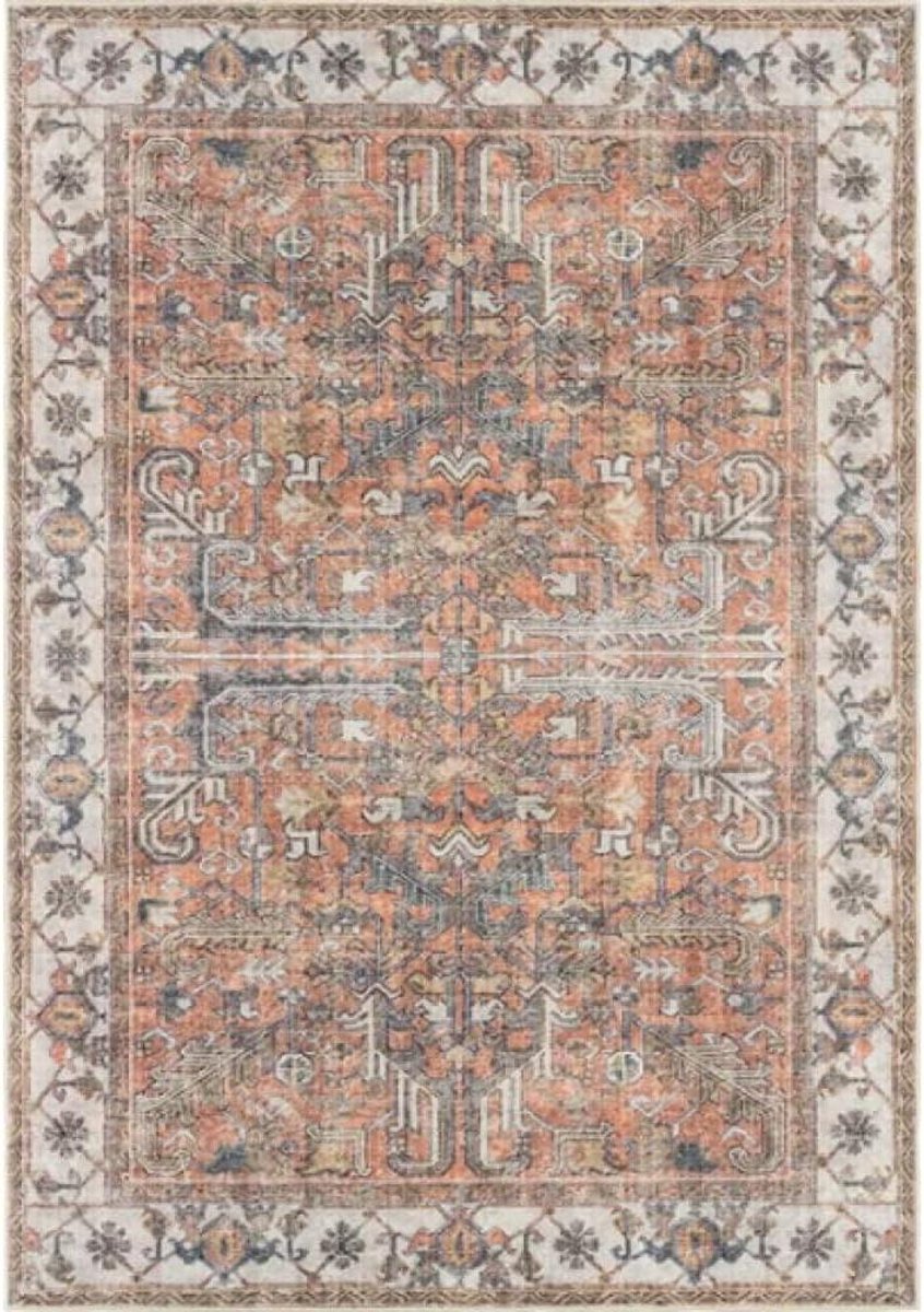 Perzisch Tapijt - Vloerkleed Vintage - Woonkamer Decoratie - Wasbaar Zelfnivellerend - 160x230 cm - Vintage