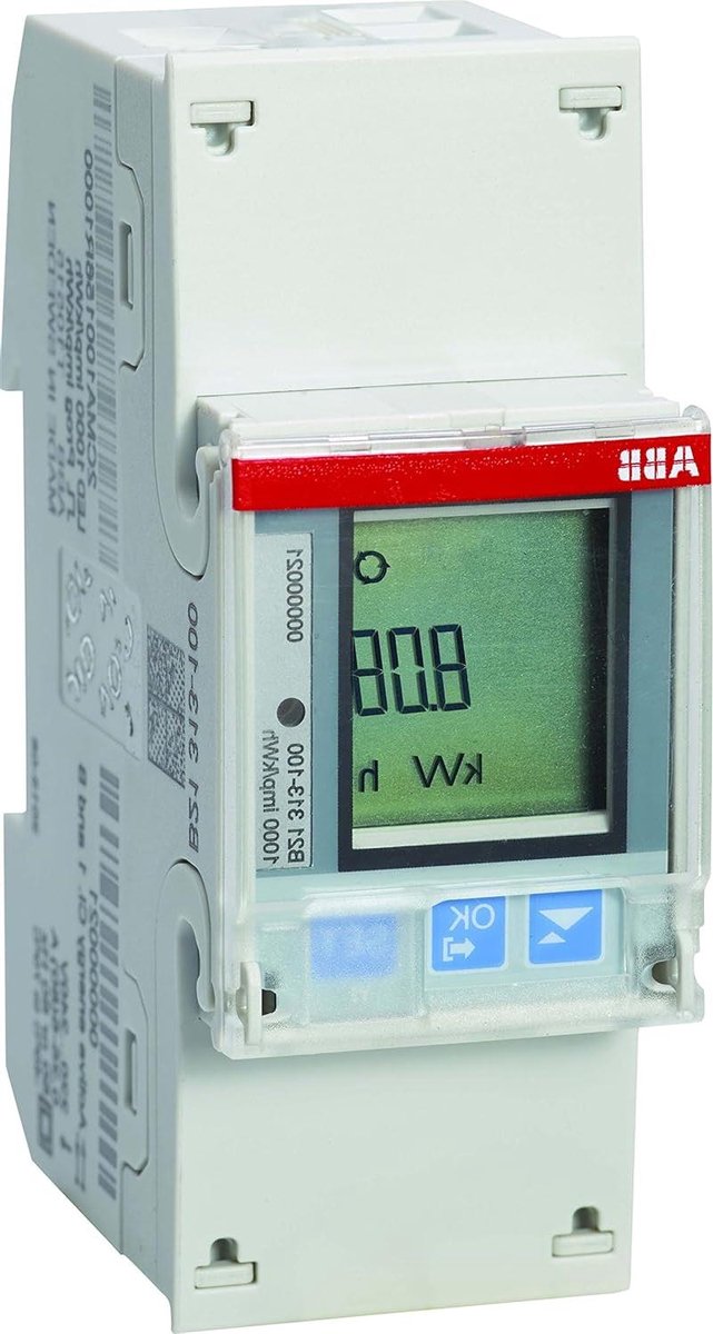 Elektriciteitsmeter - Energieteller Stroommeter - Energie Meten - Elektronische Teller - 6.5 x 3.5 x 9.7 cm - Grijs