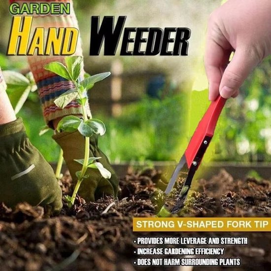 Handmatige onkruidverdelger - Onkruidmes tuingereedschap - Onkruid verwijderen - Snijdt wortels af - 25 x 4 x 2 cm — afbeelding 2