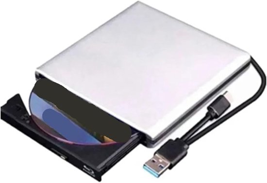 Externe Blu-ray Brander - Optische Drive Recorder - Films Kijken - SuperSpeed USB 3.0 - 4K Playback - Zilver — afbeelding 3