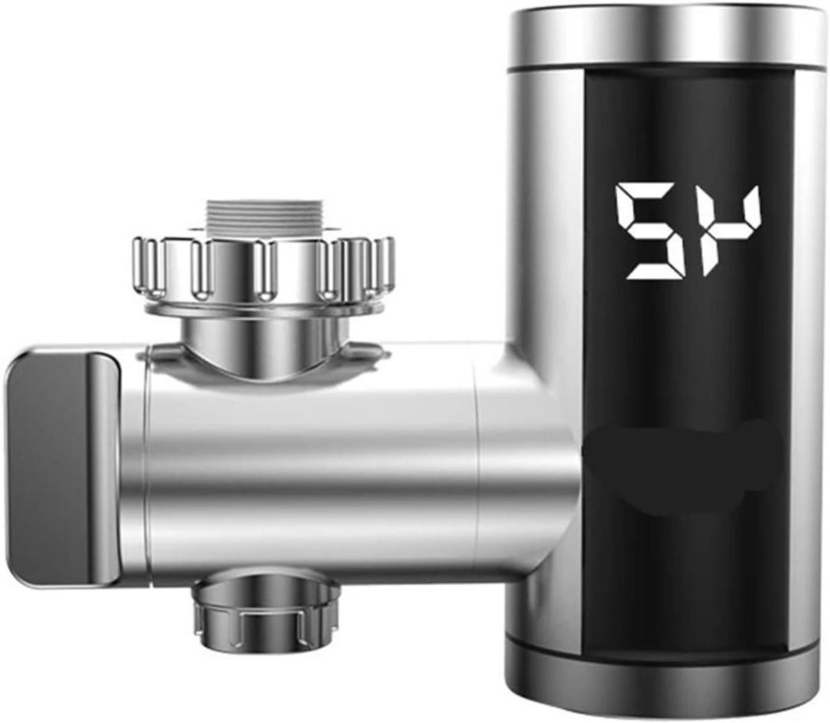 Doorstroomverwarmer Kraan - Direct Warm Water Kraan - Snel Warm Water - Digitaal Temperatuurdisplay - 3000W - Roestvrij Staal