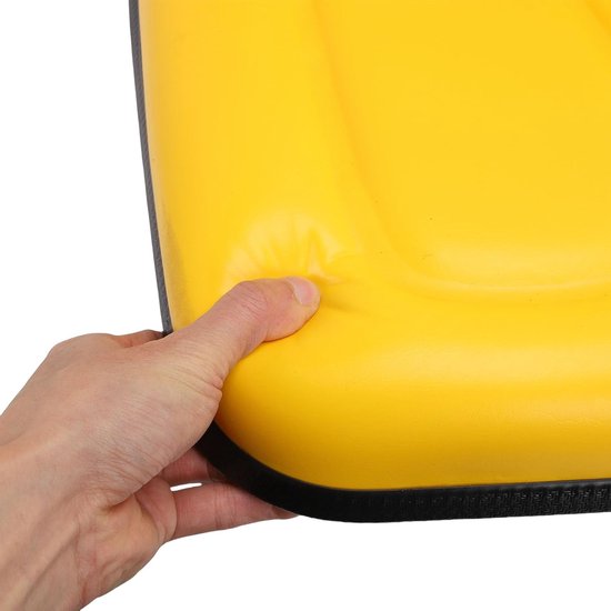 Tractorstoel - Maaierstoel - Gazon Onderhoud - Hoge Rugleuning - 56x54x40 cm - Geel — afbeelding 2