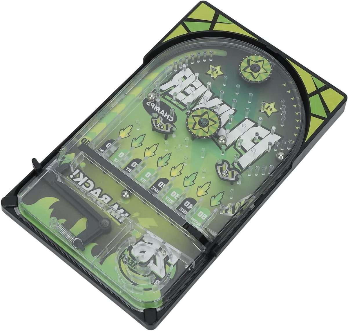Flipperkast Speelgoed - Mini Arcade - Strategisch Denken - Draagbaar Ontwerp - 29 x 16 cm - Donkergroen
