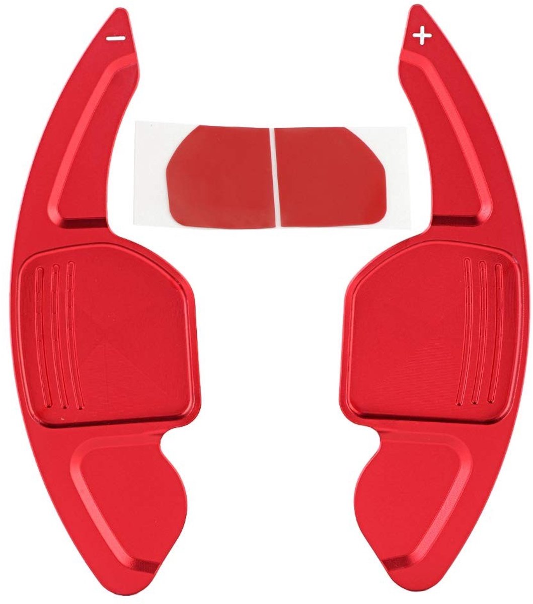 Dailygoody - Aluminium Stuurwiel Shift Paddle - Auto Accessoires - Premium Kwaliteit - Kleur: Zilver - Schakelpeddels voor Audi - Geschikt voor A3 A4 ..