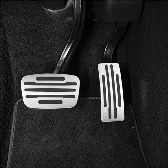 Auto Pedaalhoezen - Gaspedaal Rempedaal - Veilig Rijden - Antislip Grip - 300 g - Zilver — afbeelding 2