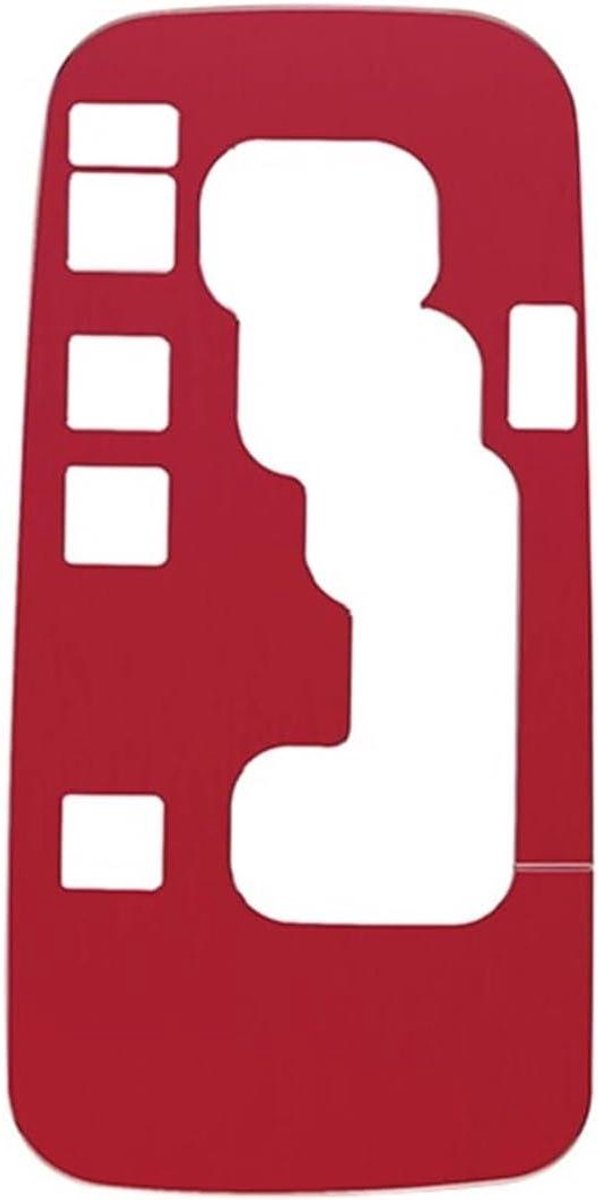 Frame Cover - Plaatscherm Bekleding - Interieur Beschermen - Koolstofvezel Look - 1 cm - Rood
