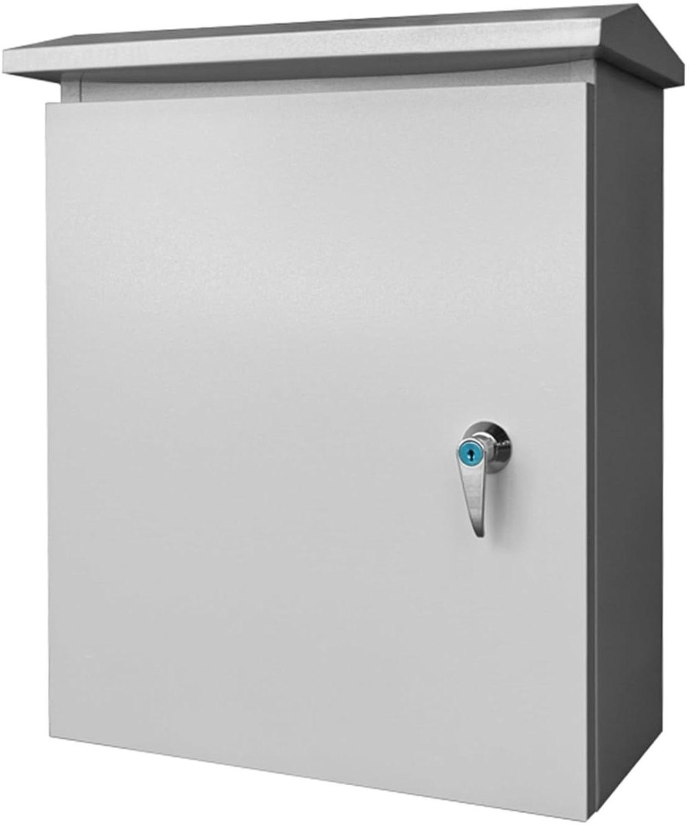 Waterdichte Buitenkast - Aansluitdoos Elektrisch - Apparatuur Beschermen - Versterkt Deurpaneel - 60x50x20cm - Grijs